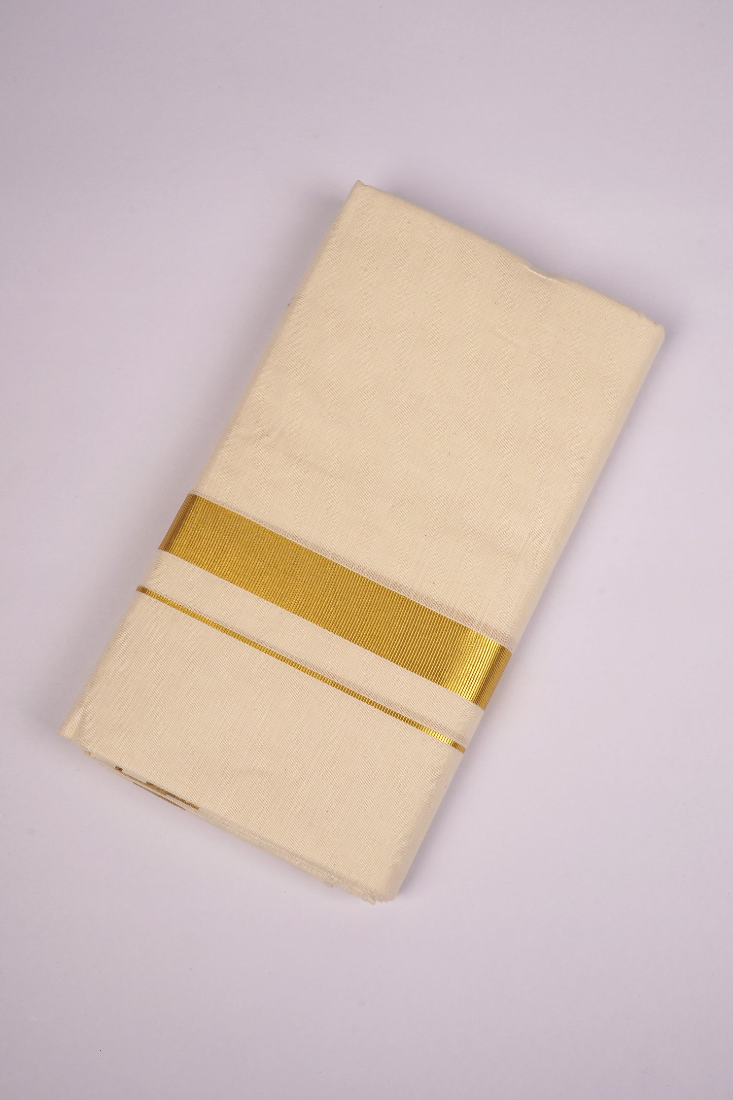 GLD-102C CREAM DOUBLE DHOTI  4.00 MTR