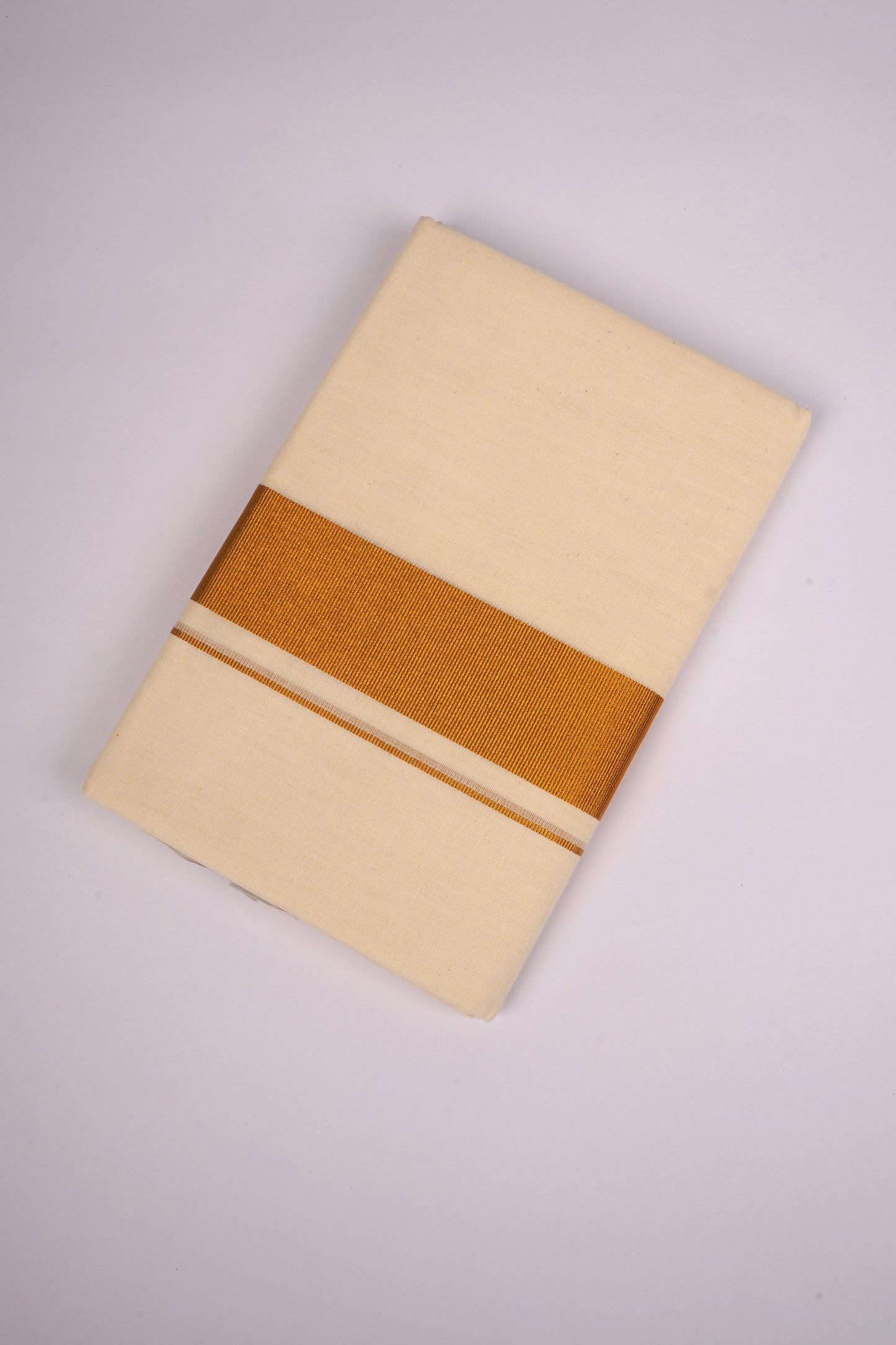 GLD-52C CREAM DOUBLE DHOTI  3.80 MTR