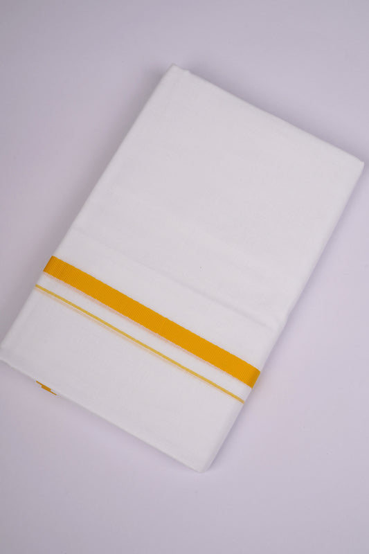 HD-17 W/D DHOTI  3.80 MTR-yellow