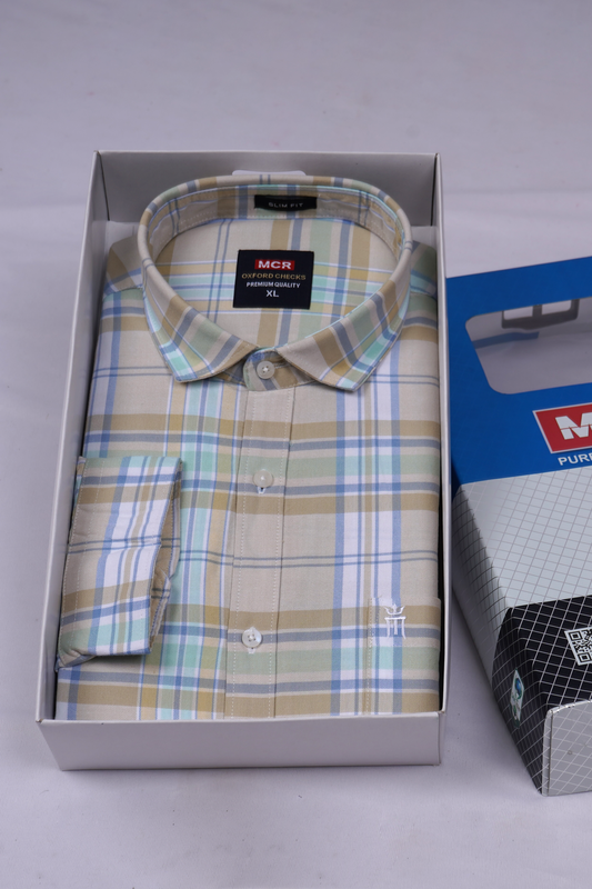 MCR OXFORD 89004 Full Sleeve Formal Color Shirt For Men