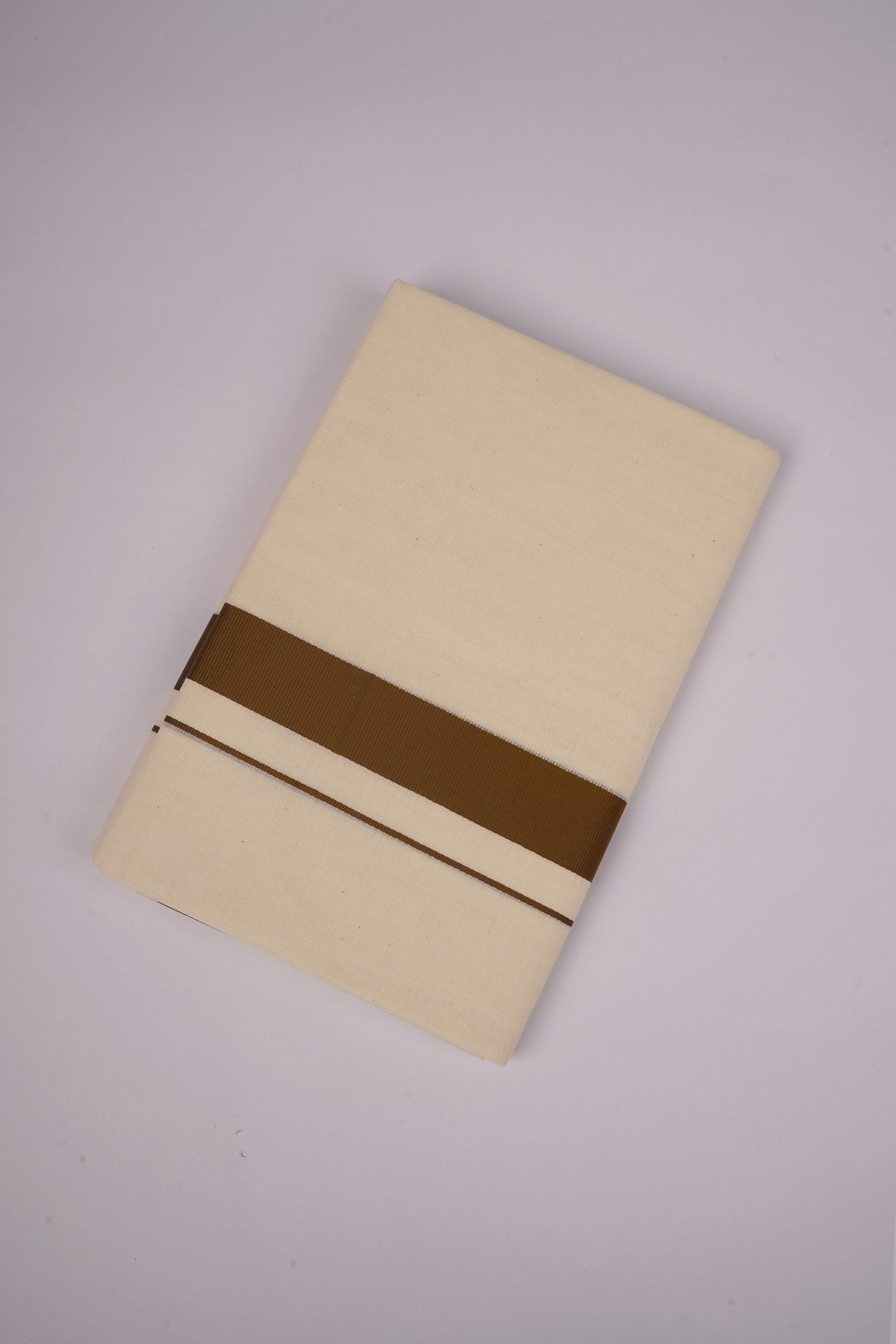 FD-08C CREAM DOUBLE DHOTI  3.80 MTR-Kaaki