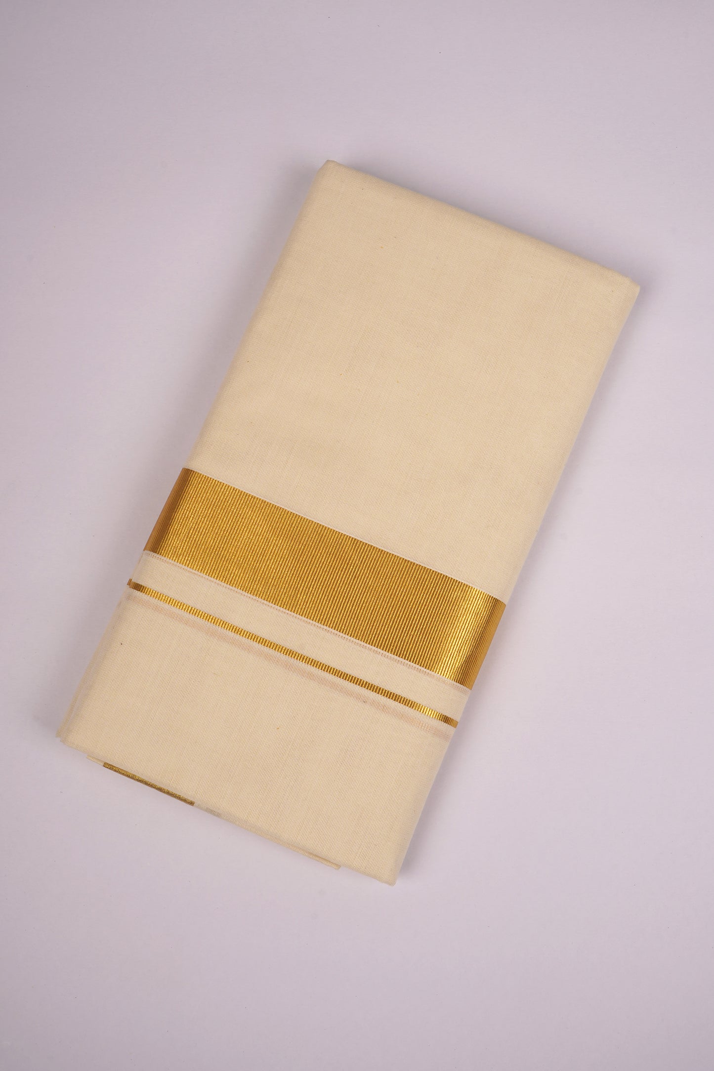 GLD-103C CREAM DOUBLE DHOTI  4.00 MTR