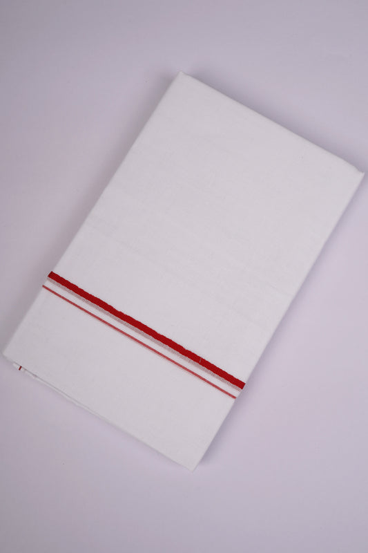 SD-10 W/D DHOTI  3.80 MTR-Red