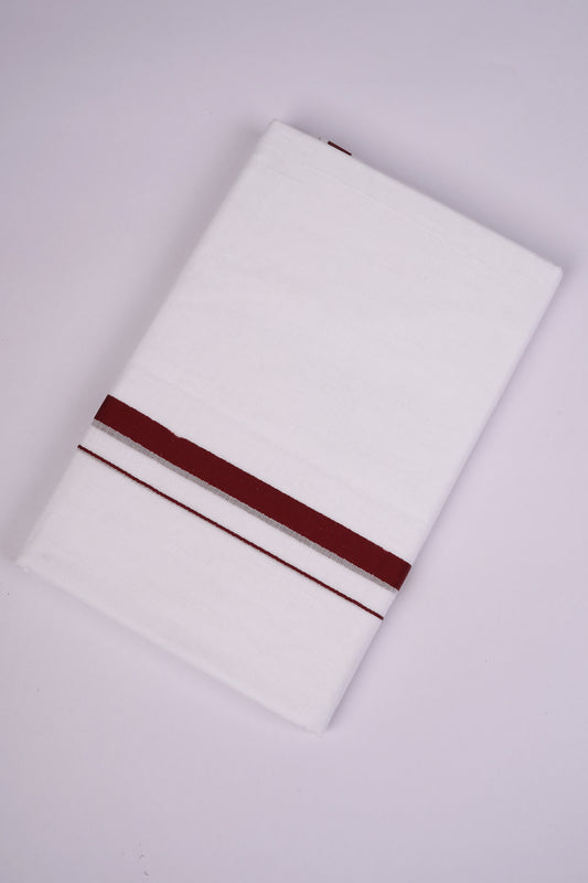 HD-23 W/D DHOTI  4.00 MTR-Maroon