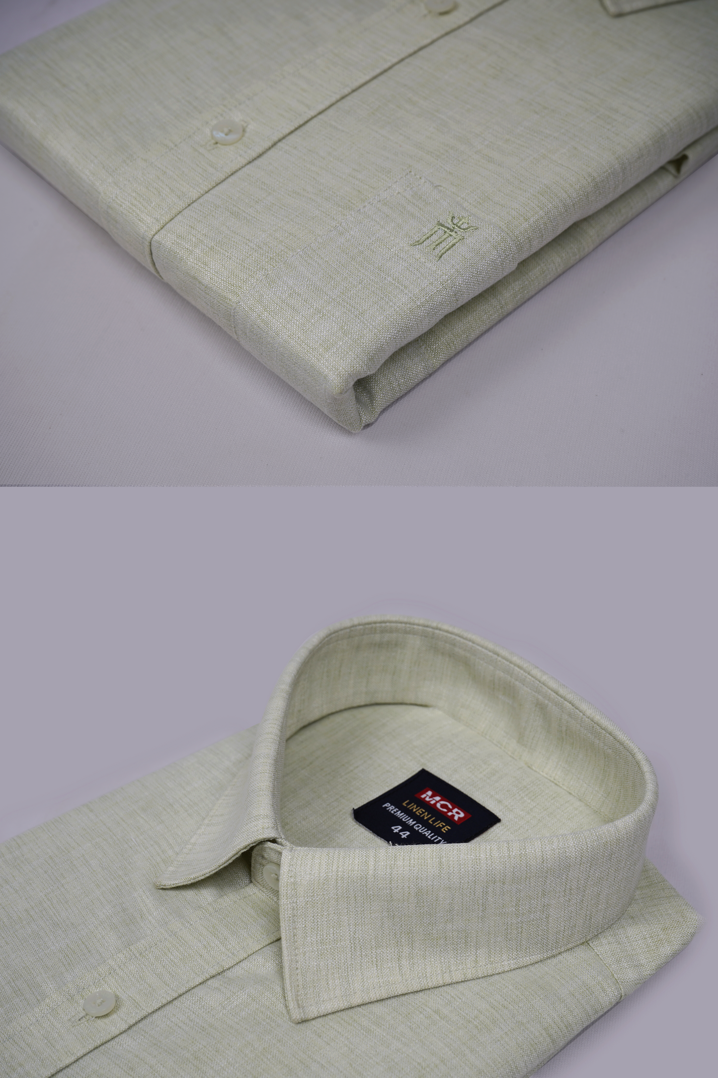 MCR LINEN LIFE 93104 Half Sleeve Formal Color Shirt For Men