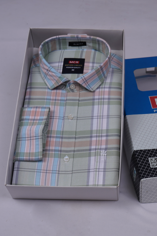 MCR OXFORD 89003 Full Sleeve Formal Color Shirt For Men