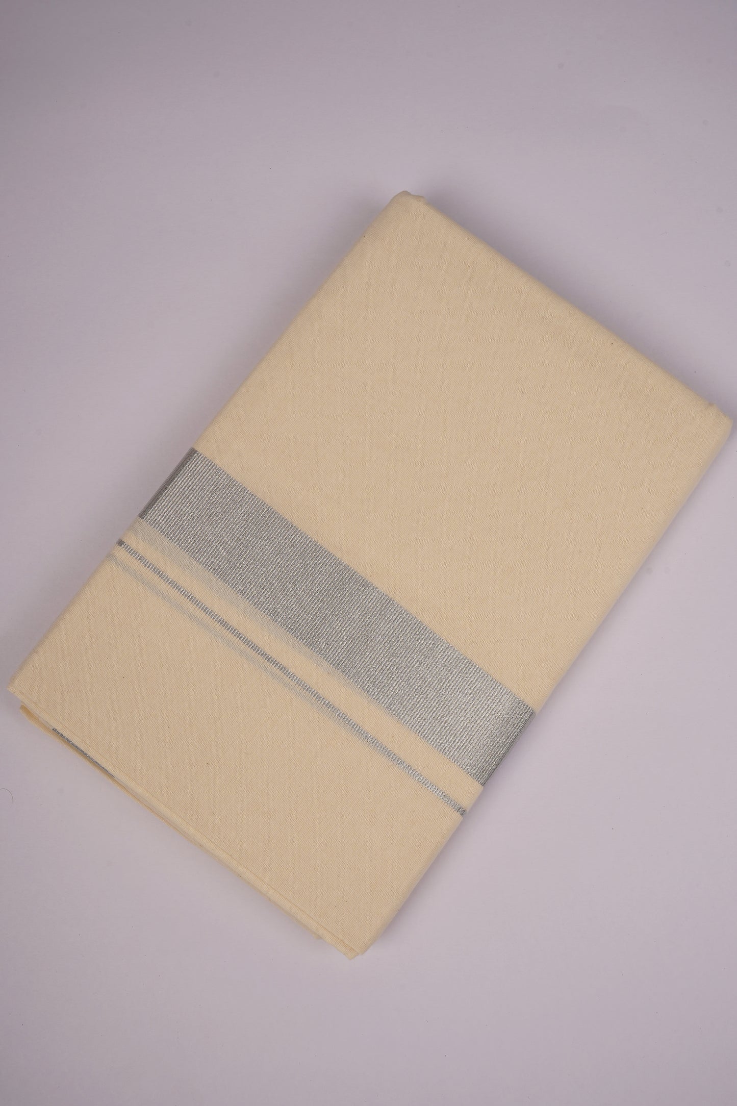 SLD-93C CREAM DOUBLE DHOTI  3.80 MTR