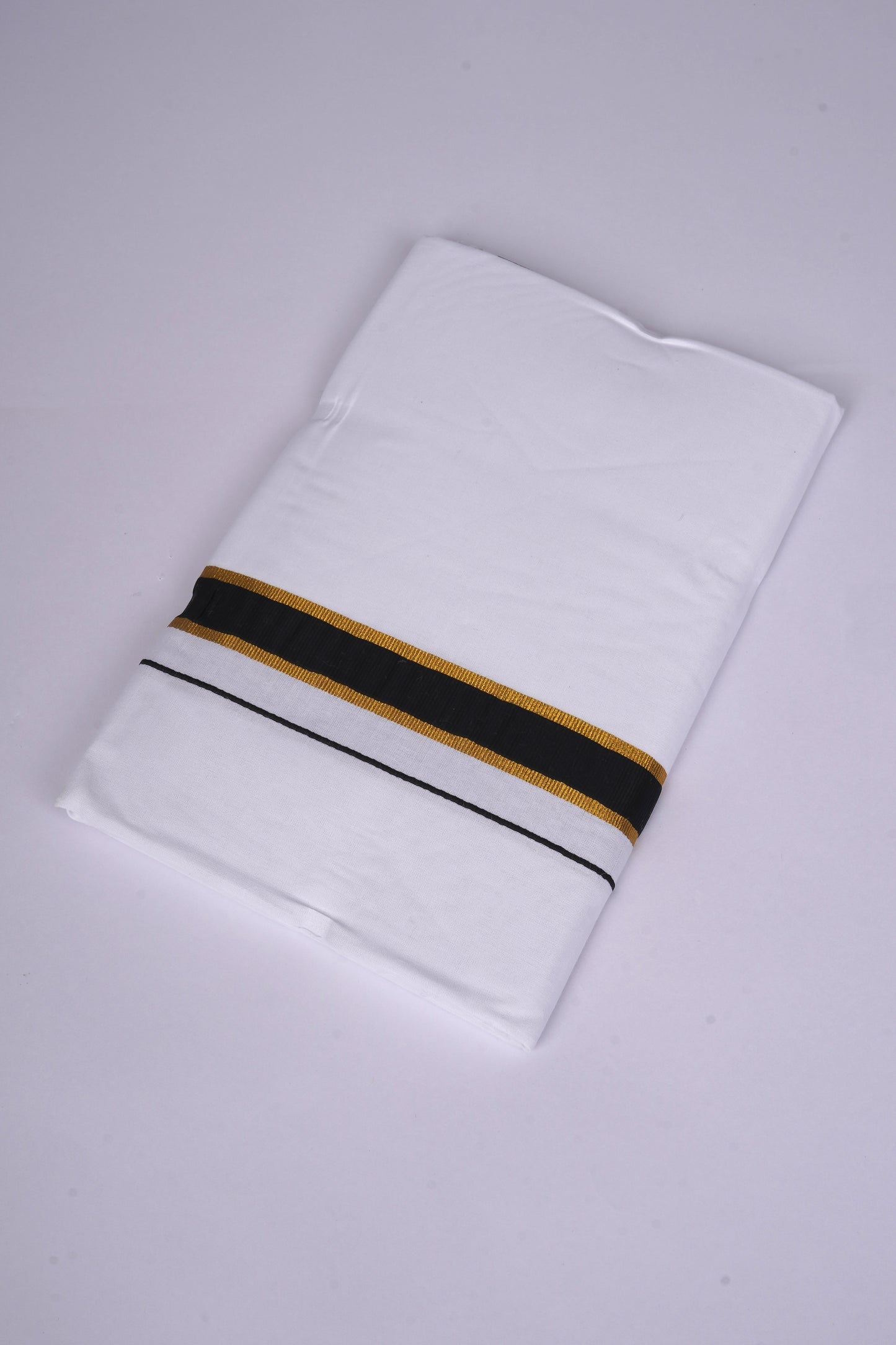 FS-115 W/S DHOTI 2.00 MTR - GOLD BLACK