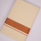 GLD-138C CREAM DOUBLE DHOTI  3.80 MTR
