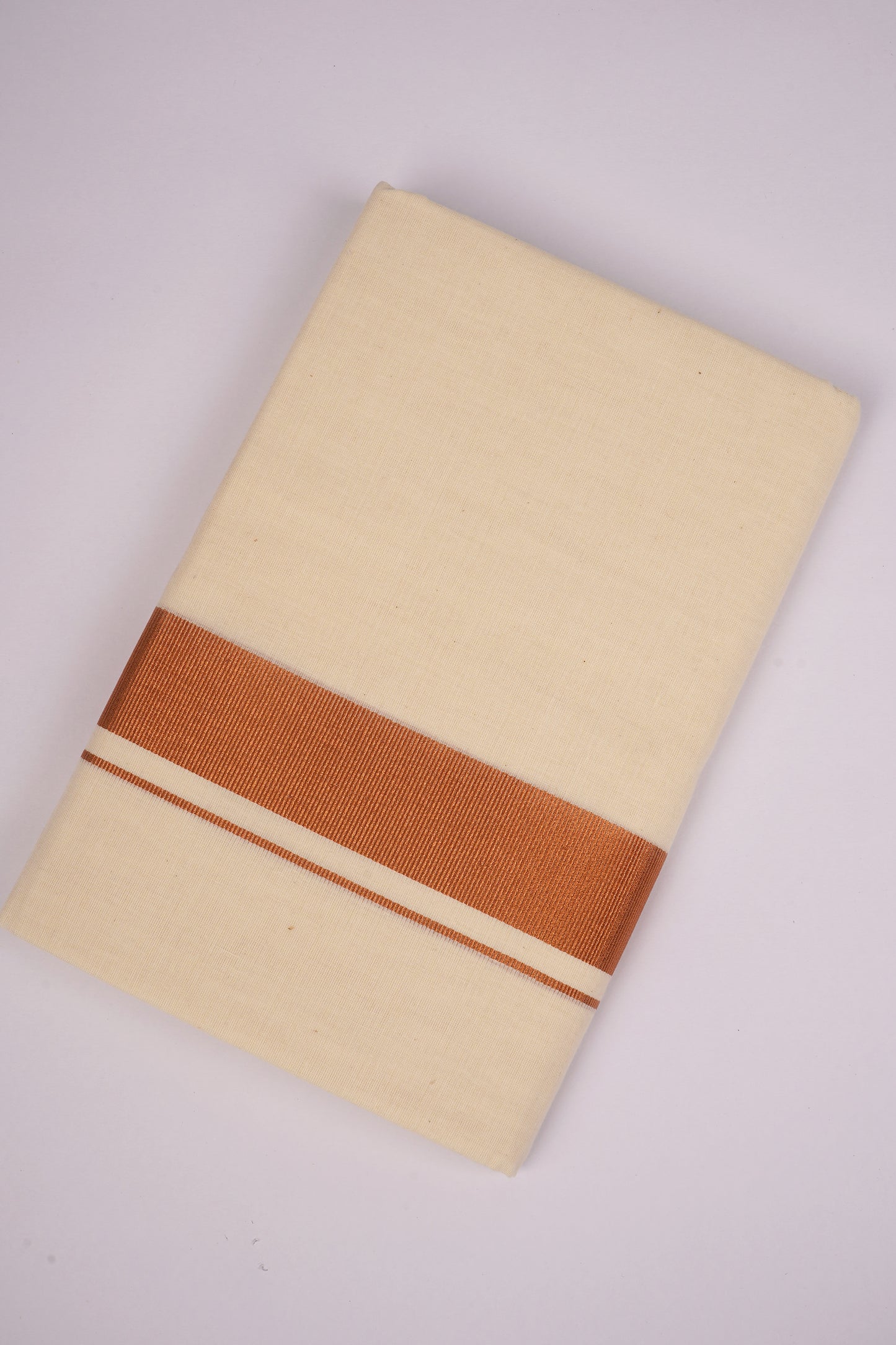 GLD-138C CREAM DOUBLE DHOTI  3.80 MTR