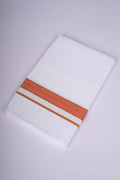 FS-107 W/S DHOTI 2.00 MTR - GOLD RAMAR ORANGE