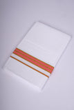 FS-107 W/S DHOTI 2.00 MTR - GOLD RAMAR ORANGE