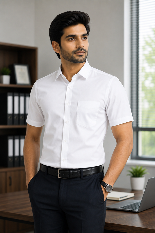 Excel Formal White Shirt For Men
