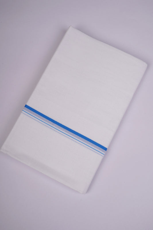 SD-10 W/D DHOTI   3.80 MTR-Blue