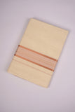COPPER-16C CREAM DOUBLE DHOTI  4.00 MTR