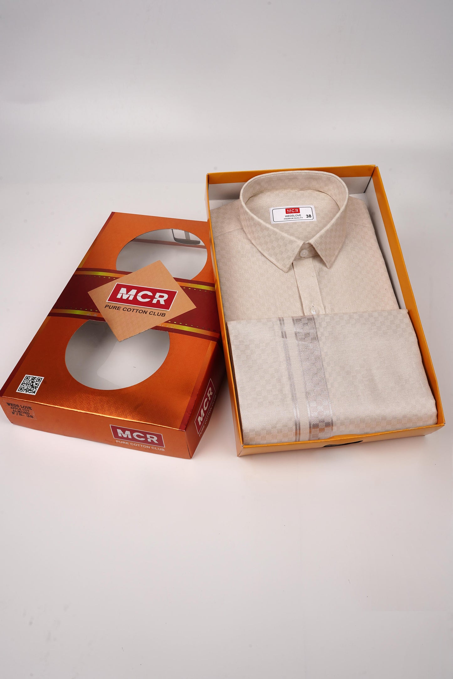 WedsLove Almond Single Set F/S-mens wedding clothes (Perfume & Dhoti Belt Free)