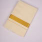GLD-12C CREAM DOUBLE DHOTI  4.00 MTR