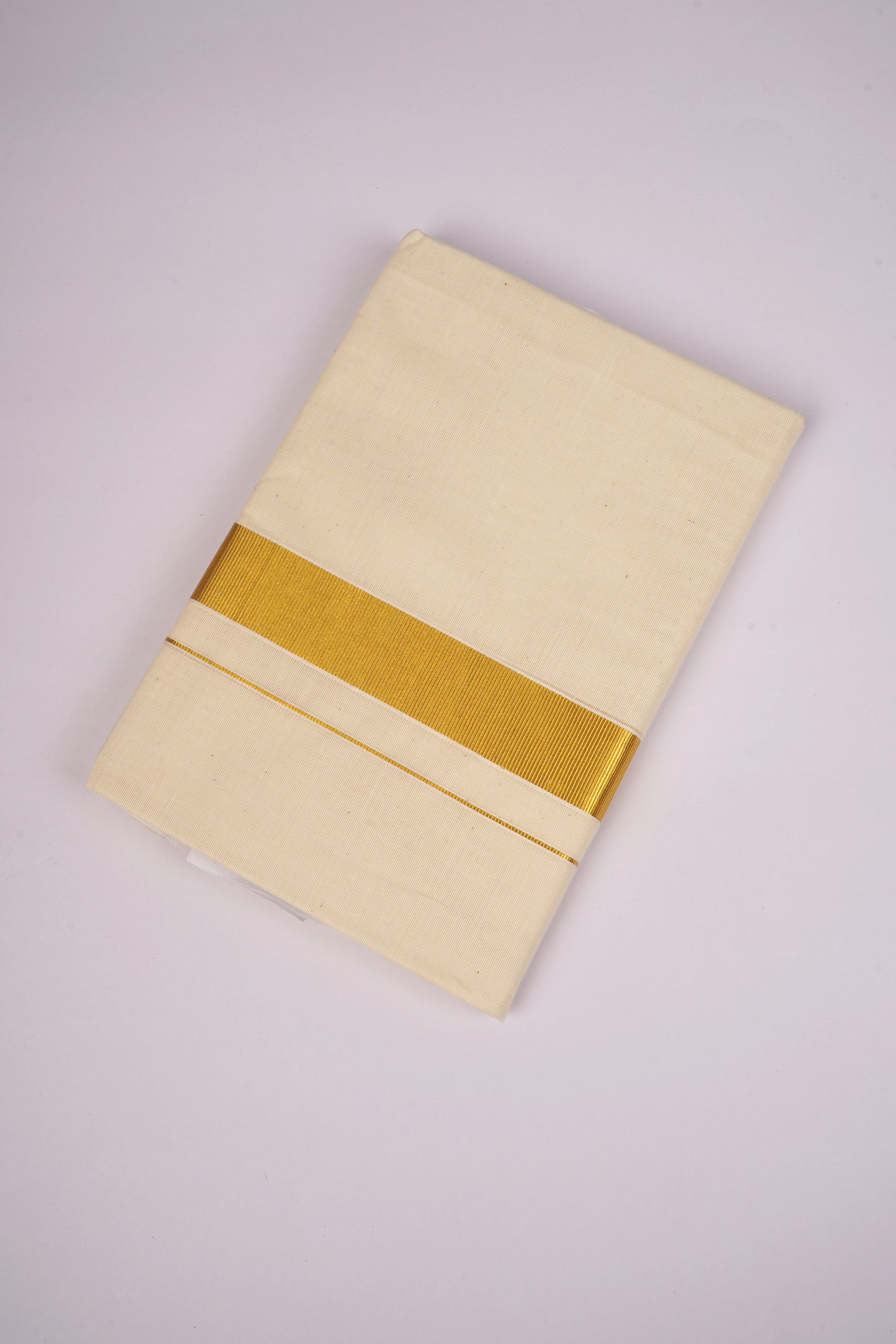GLD-12C CREAM DOUBLE DHOTI  4.00 MTR