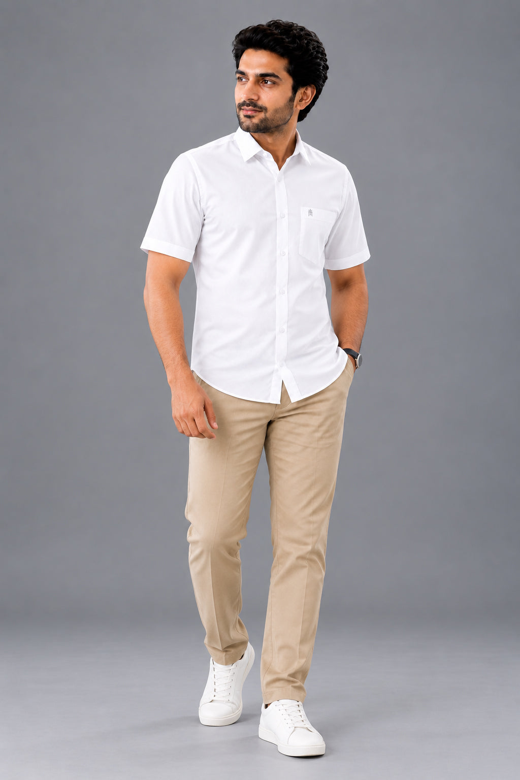 Berty Formal White Shirt