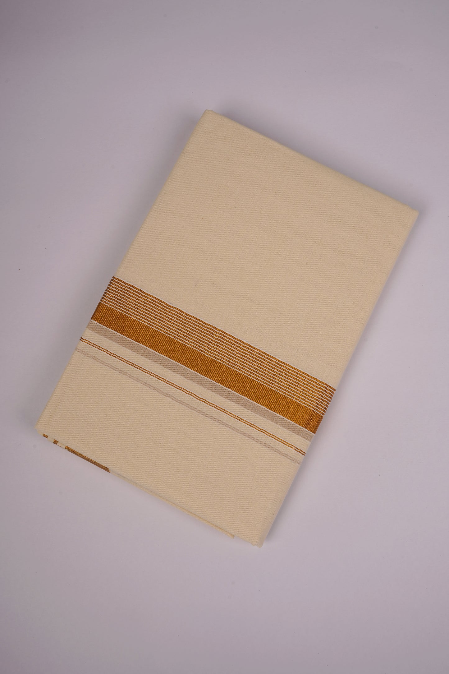 GLD-166C CREAM DOUBLE DHOTI  4.00 MTR