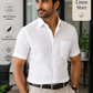 LINEN KING Formal White Shirt For Men