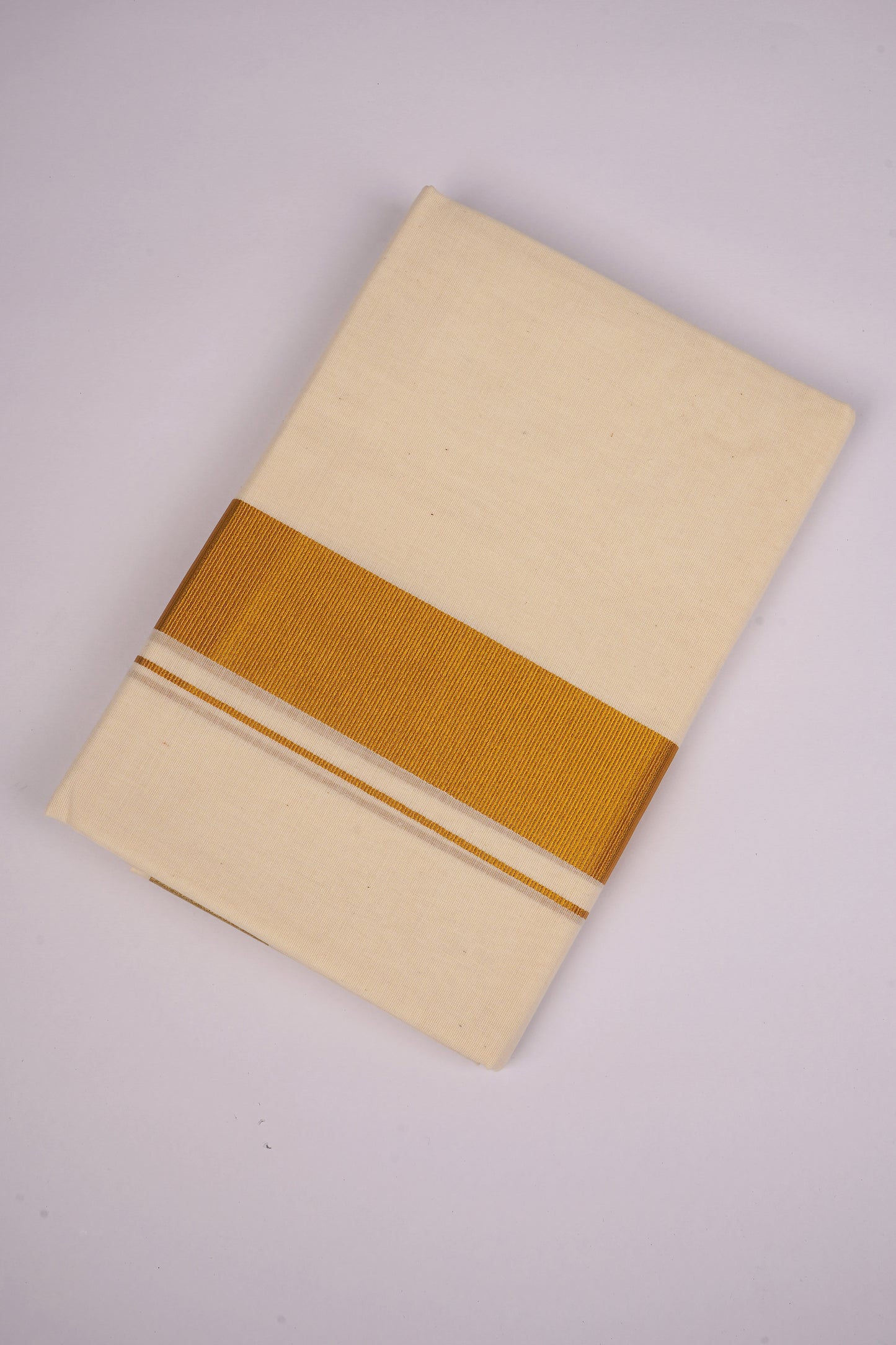 GLD-94C CREAM DOUBLE DHOTI  3.80 MTR