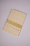 GLD-123C CREAM DOUBLE DHOTI  4.00 MTR