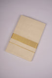 GLD-123C CREAM DOUBLE DHOTI  4.00 MTR