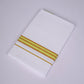 FS-107 W/S DHOTI 2.00 MTR - GOLD LIGHT GREEN