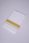 FS-107 W/S DHOTI 2.00 MTR - GOLD LIGHT GREEN