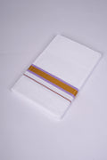 FS-103 W/S DHOTI 2.00 MTR - GOLD LIGHT VIOLET