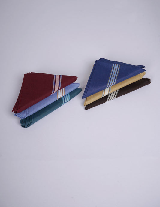 MAXWELL - KF-126 KERCHIEF 6 PCS - 16X16 - ASSORTED COLOR