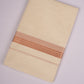 COPPER-04C CREAM DOUBLE DHOTI  4.00 MTR