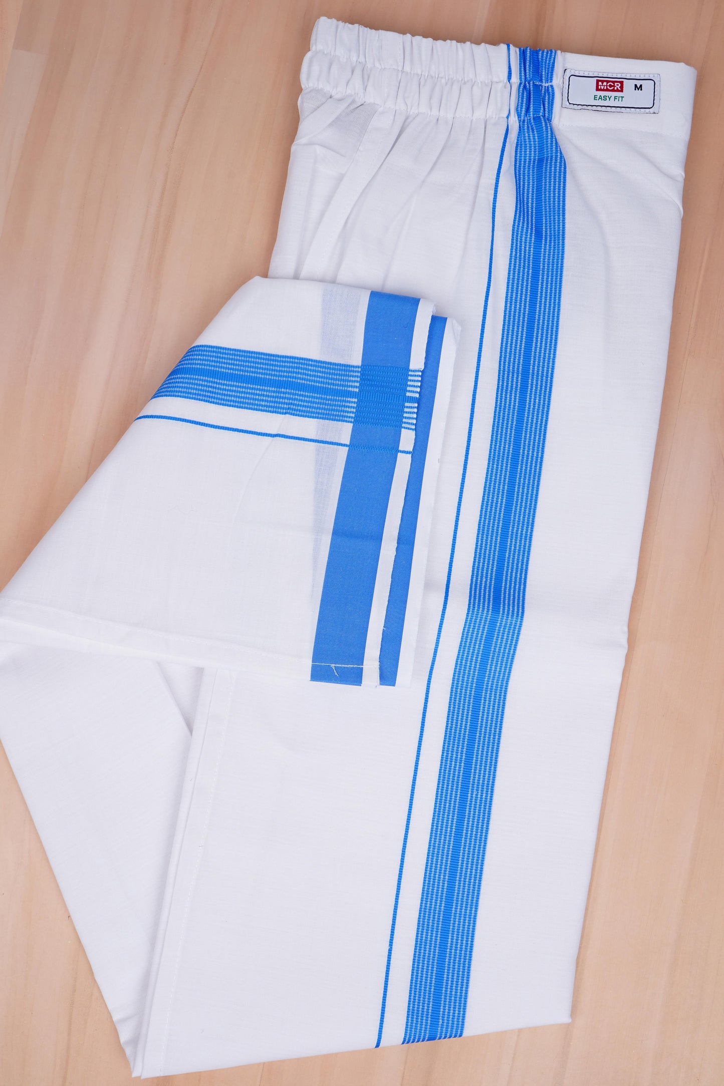 Easy Fit Fancy W/S Dhoti - Blue