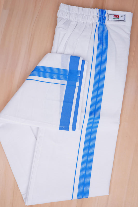 Easy Fit Fancy W/S Dhoti - Blue