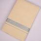 SLD-45C CREAM DOUBLE DHOTI  3.80 MTR