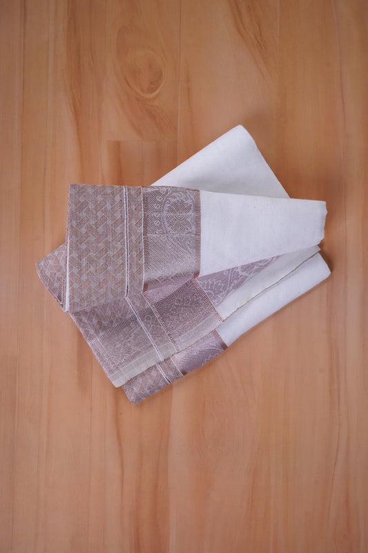 Aayush Cotton Jaquard Shirtings & Dhoti Single Set - D12