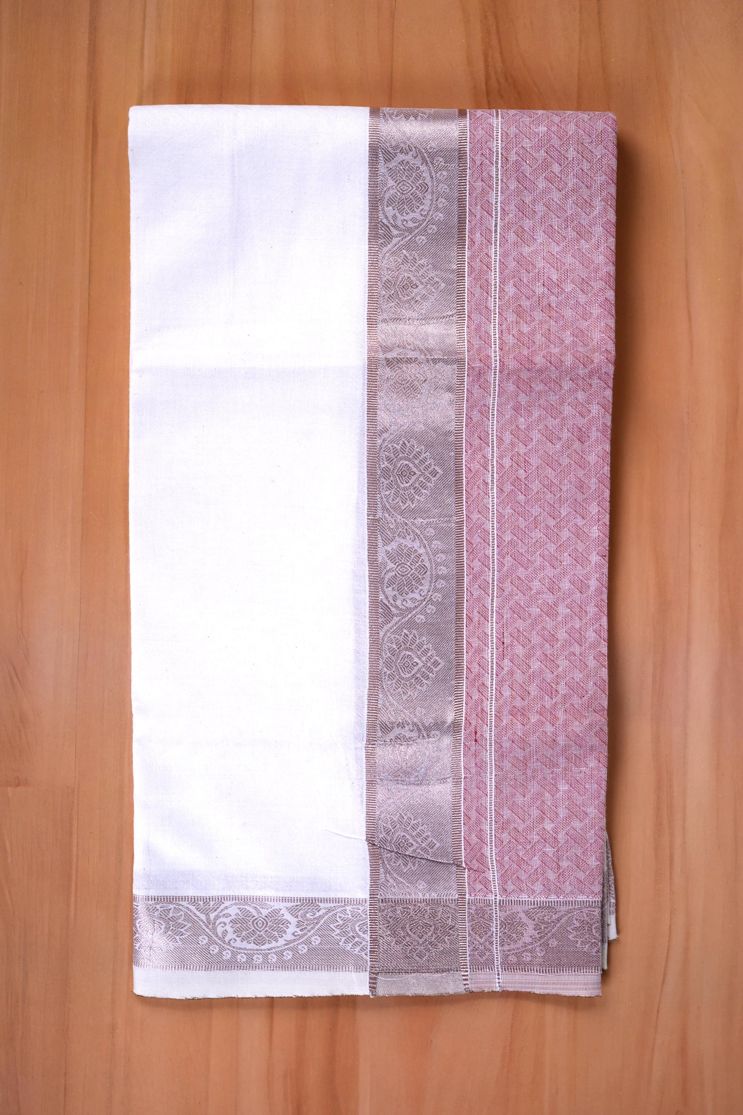 Aayush Cotton Jaquard Shirtings & Dhoti Single Set - D2