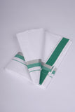 FS-124 W/S DHOTI  1.90 MTR - Silver Green