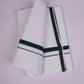 HD-24 W/D DHOTI  3.80 MTR-Dark green