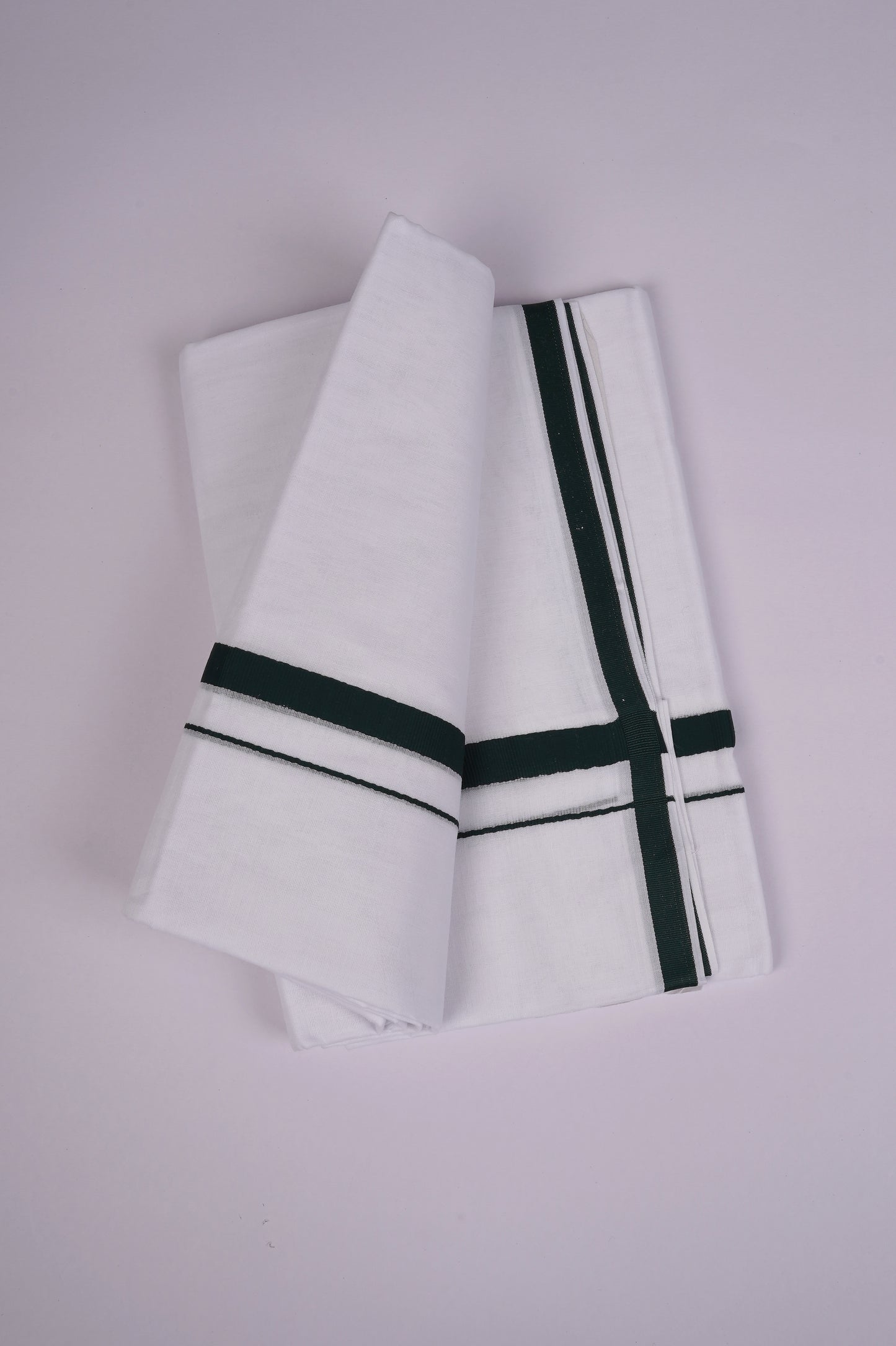 HD-24 W/D DHOTI  3.80 MTR-Dark green