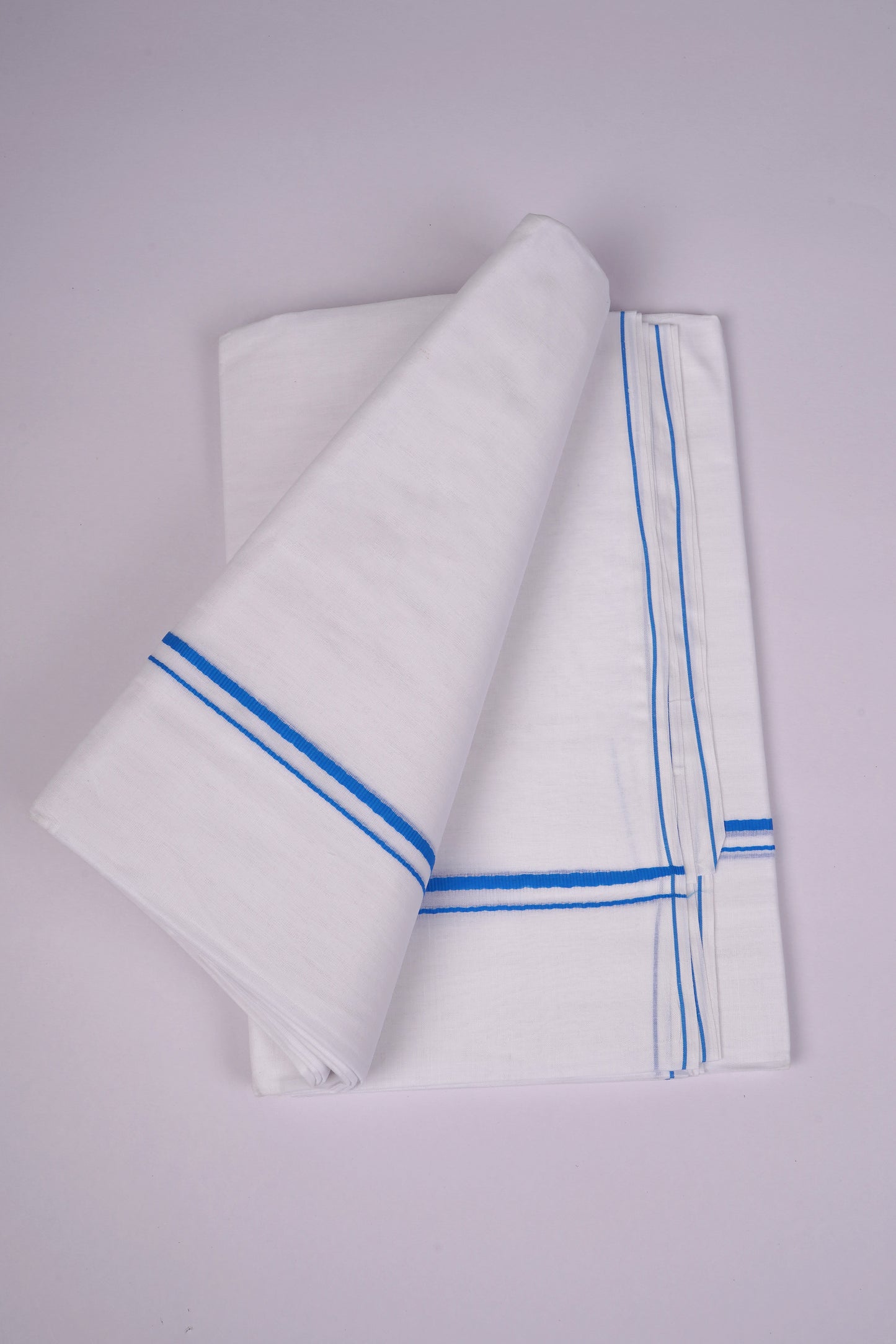 SD-16 W/D DHOTI  4.00 MTR-Ink Blue