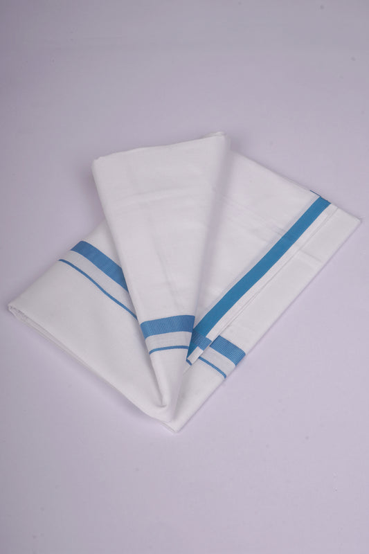HS-17 STITCH W/S DHOTI  2.00 MTR - Blue