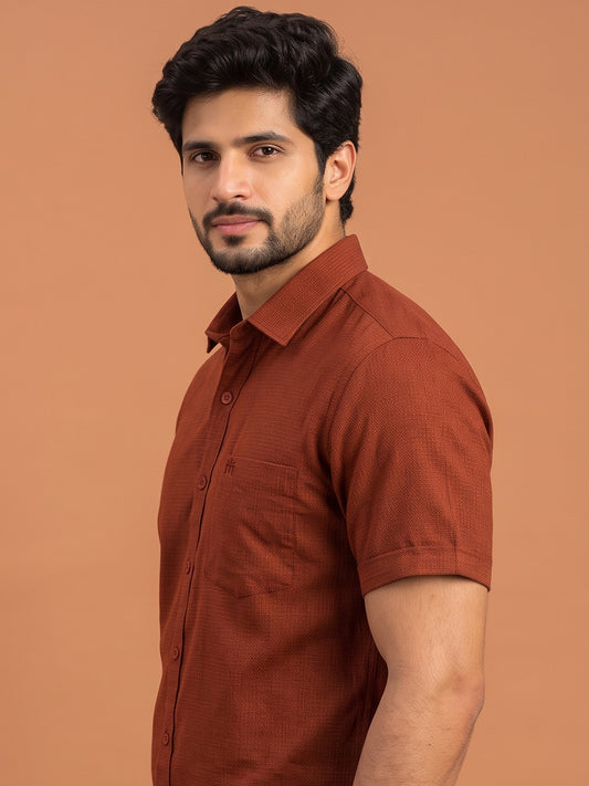 MCR VEGA FORD 23002 Half Sleeve Formal Color Shirt For Men
