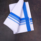 FD-170 W/D DHOTI 3.80 MTR-Sky Blue