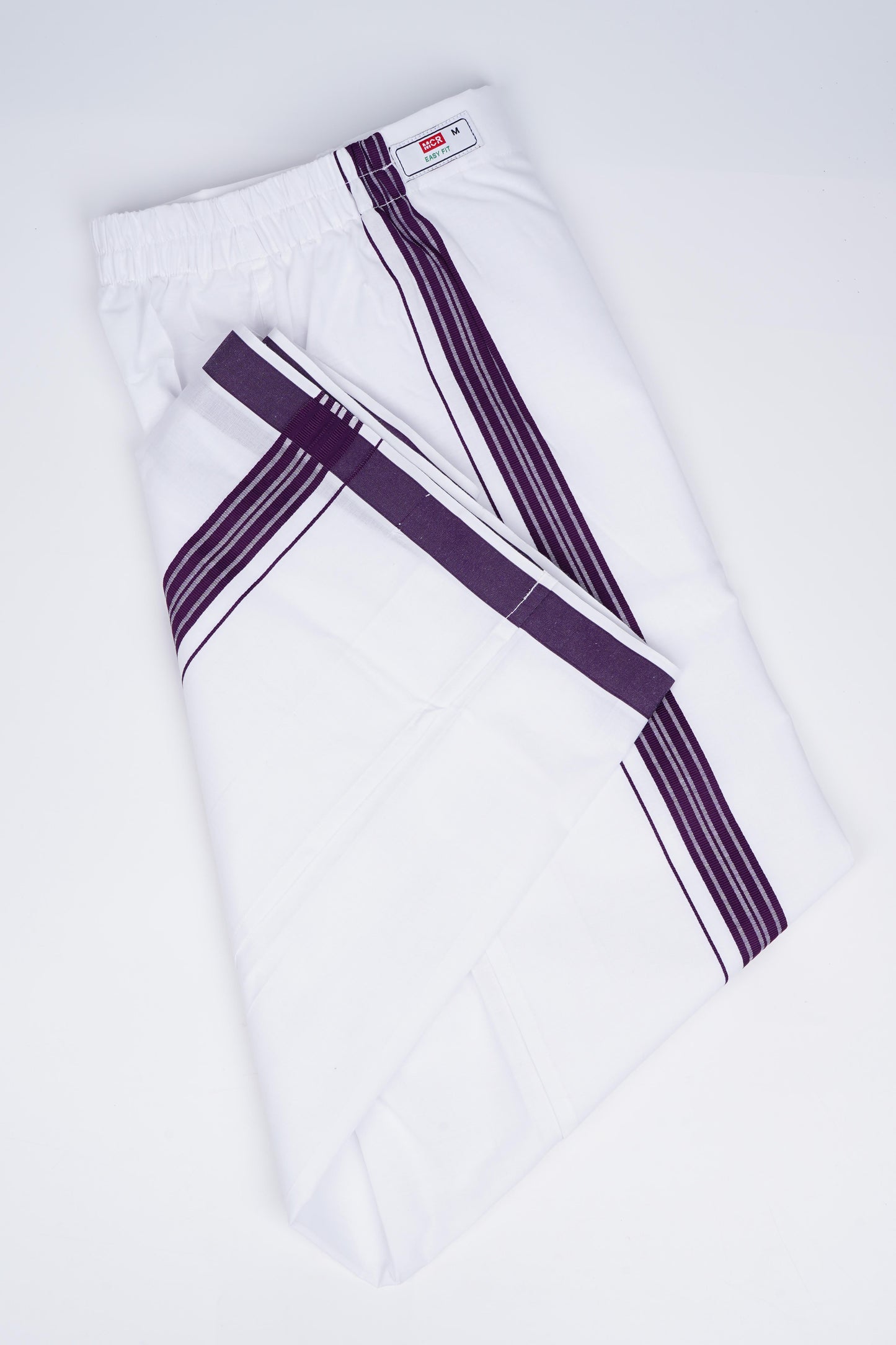 Easy Fit Fancy W/S Dhoti - Dark Violet