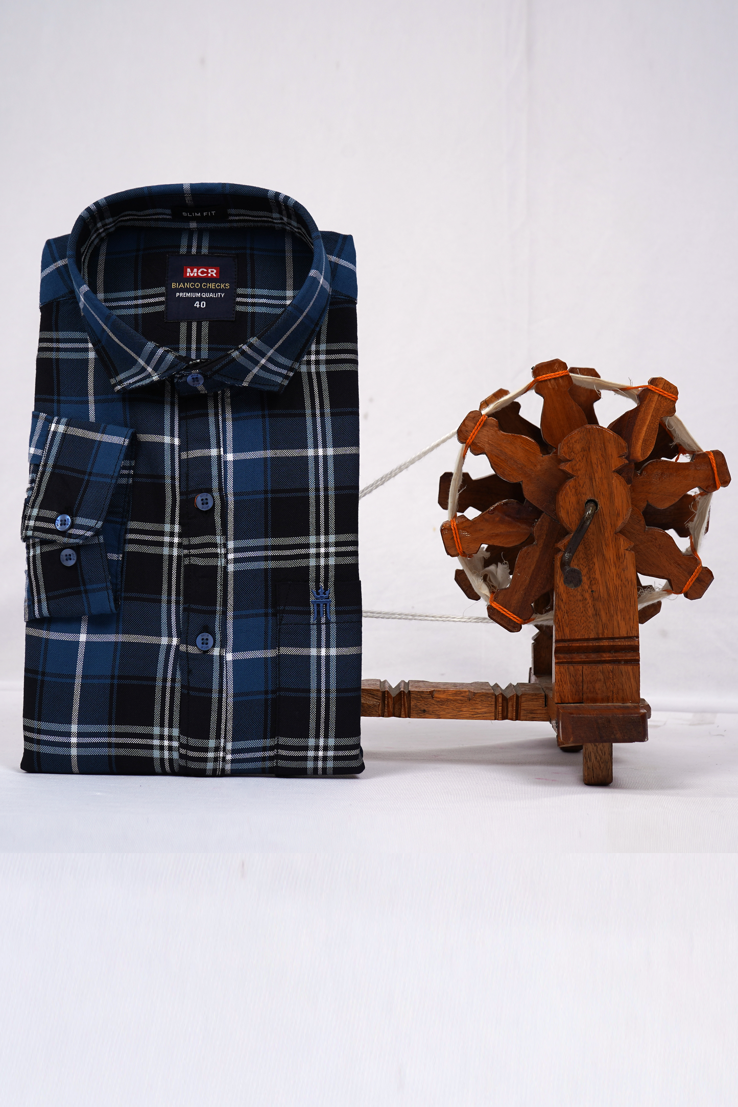 MCR BIANCO CHECKS 91015 Full Sleeve Formal Color Shirt For Men