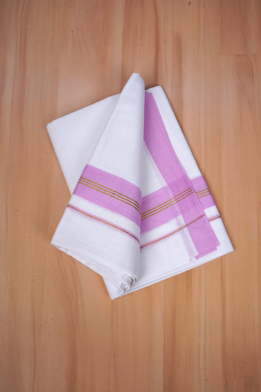 FCD-606 W/D DHOTI 3.80 MTR - Pink