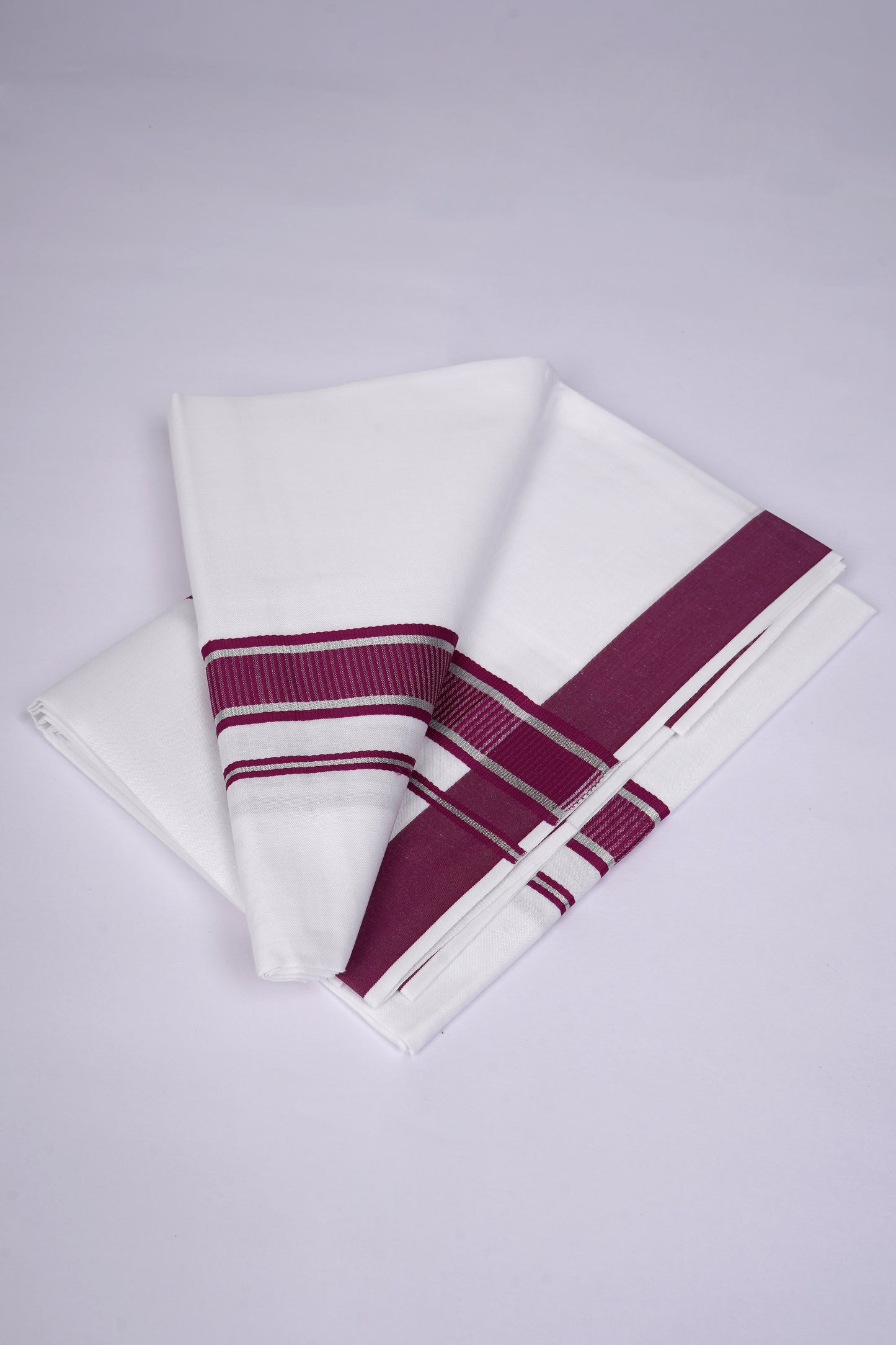 FS-130 W/S DHOTI  1.90 MTR - Dark Violet