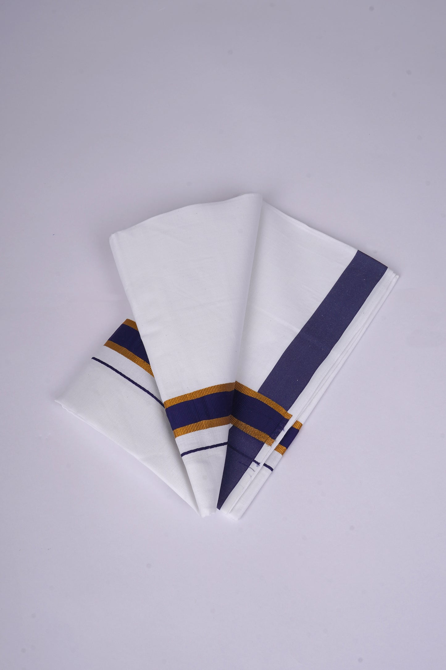 FS-115 W/S DHOTI 2.00 MTR - GOLD BLUE